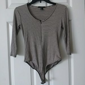 Striped bodysuit